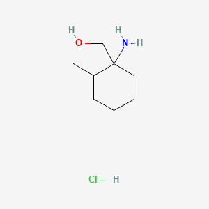 molecular formula C8H18ClNO B13503741 (1-Amino-2-methylcyclohexyl)methanol hydrochloride 