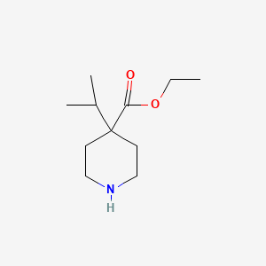 molecular formula C11H21NO2 B13503747 Ethyl 4-Isopropyl-4-piperidinecarboxylate 