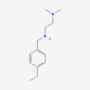 molecular formula C13H22N2 B13503752 N'-(4-ethylbenzyl)-N,N-dimethylethane-1,2-diamine 