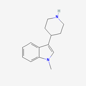 molecular formula C14H18N2 B13503768 1-Methyl-3-(piperidin-4-yl)-1H-indole CAS No. 52157-73-0