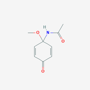 molecular formula C9H11NO3 B135038 N-(1-Methoxy-4-oxo-cyclohexa-2,5-dienyl)-acetamide CAS No. 139356-93-7