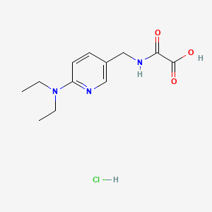 molecular formula C12H18ClN3O3 B13503837 ({[6-(Diethylamino)pyridin-3-yl]methyl}carbamoyl)formic acid hydrochloride 