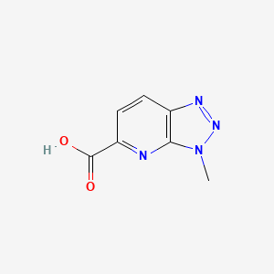 molecular formula C7H6N4O2 B13503872 3-methyl-3H-[1,2,3]triazolo[4,5-b]pyridine-5-carboxylic acid 