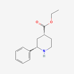 molecular formula C14H19NO2 B13503942 Ethyl cis-2-phenylpiperidine-4-carboxylate 