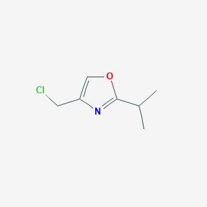 molecular formula C7H10ClNO B1350396 4-(Chloromethyl)-2-isopropyloxazole CAS No. 39624-97-0
