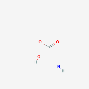 molecular formula C8H15NO3 B13503984 tert-Butyl 3-hydroxyazetidine-3-carboxylate 