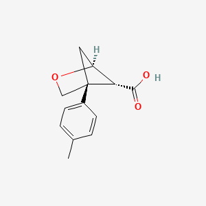 molecular formula C13H14O3 B13503990 rac-(1R,4S,5S)-4-(4-methylphenyl)-2-oxabicyclo[2.1.1]hexane-5-carboxylic acid 