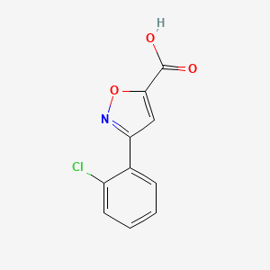 molecular formula C10H6ClNO3 B1350400 3-(2-Chlorophenyl)-5-isoxazolecarboxylic acid CAS No. 338982-12-0