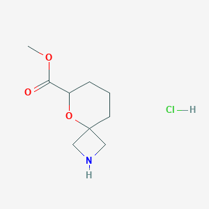 molecular formula C9H16ClNO3 B13504009 Methyl 5-oxa-2-azaspiro[3.5]nonane-6-carboxylate hydrochloride 