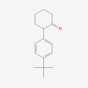 molecular formula C16H22O B13504010 Cyclohexanone, 2-[4-(1,1-dimethylethyl)phenyl]- CAS No. 119046-91-2