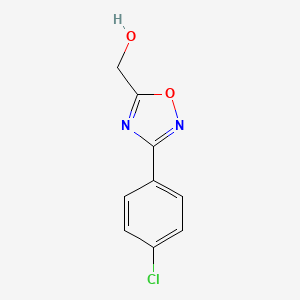 molecular formula C9H7ClN2O2 B1350403 [3-(4-Chlorophenyl)-1,2,4-oxadiazol-5-yl]methanol CAS No. 5372-40-7