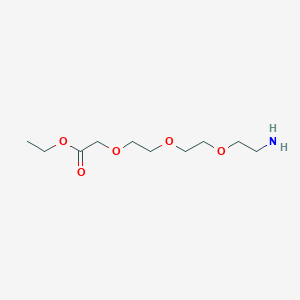 molecular formula C10H21NO5 B13504099 Ethyl 2-(2-(2-(2-aminoethoxy)ethoxy)ethoxy)acetate 