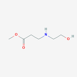 molecular formula C6H13NO3 B13504136 Methyl 3-[(2-Hydroxyethyl)amino]propanoate 