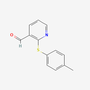 2-[(4-Methylphenyl)sulfanyl]nicotinaldehyde