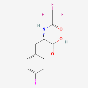 molecular formula C11H9F3INO3 B13504186 N-Trifluoroacetyl-4-iodophenylalanine 
