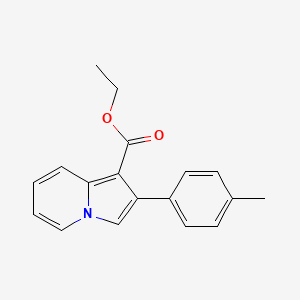 Ethyl 2-(4-methylphenyl)-1-indolizinecarboxylate