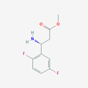 molecular formula C10H11F2NO2 B13504194 Methyl (R)-3-amino-3-(2,5-difluorophenyl)propanoate 
