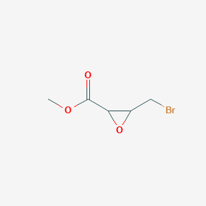 molecular formula C5H7BrO3 B13504202 Methyl 3-(bromomethyl)oxirane-2-carboxylate CAS No. 1378833-07-8