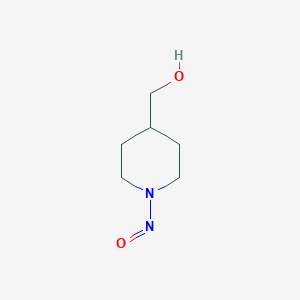 molecular formula C6H12N2O2 B13504209 (1-Nitrosopiperidin-4-yl)methanol 