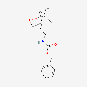molecular formula C16H20FNO3 B13504212 Benzyl (2-(1-(fluoromethyl)-2-oxabicyclo[2.1.1]hexan-4-yl)ethyl)carbamate 