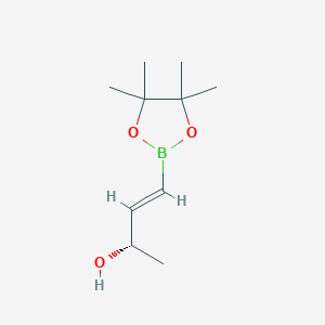 molecular formula C10H19BO3 B13504219 (2S,3E)-4-(4,4,5,5-tetramethyl-1,3,2-dioxaborolan-2-yl)but-3-en-2-ol 