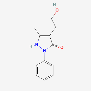4-(2-hydroxyethyl)-5-methyl-2-phenyl-1,2-dihydro-3H-pyrazol-3-one
