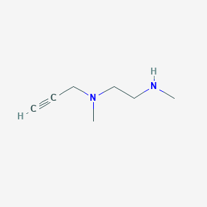 molecular formula C7H14N2 B13504240 Methyl({2-[methyl(prop-2-yn-1-yl)amino]ethyl})amine 