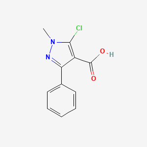 molecular formula C11H9ClN2O2 B1350425 5-Chloro-1-Methyl-3-Phenyl-1H-Pyrazole-4-Carboxylic Acid CAS No. 191419-14-4