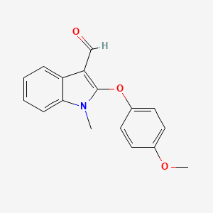 2-(4-methoxyphenoxy)-1-methyl-1H-indole-3-carbaldehyde