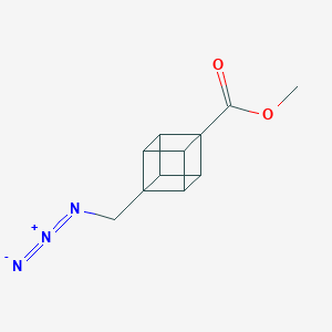molecular formula C11H11N3O2 B13504286 Methyl 8-(azidomethyl)cubane-1-carboxylate 