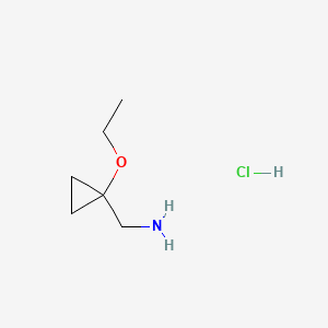 molecular formula C6H14ClNO B13504293 1-(1-Ethoxycyclopropyl)methanamine hydrochloride CAS No. 2839138-77-9