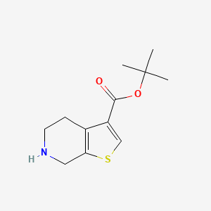 molecular formula C12H17NO2S B13504314 tert-butyl 4H,5H,6H,7H-thieno[2,3-c]pyridine-3-carboxylate 