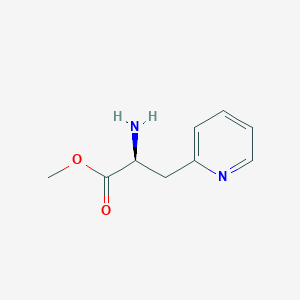 molecular formula C9H12N2O2 B13504344 methyl (2S)-2-amino-3-(pyridin-2-yl)propanoate 