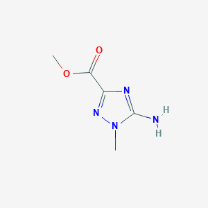 molecular formula C5H8N4O2 B13504350 Methyl 5-amino-1-methyl-1H-1,2,4-triazole-3-carboxylate 