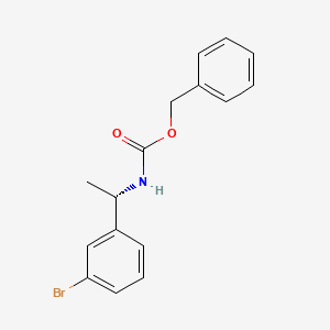 molecular formula C16H16BrNO2 B13504365 Benzyl (S)-(1-(3-bromophenyl)ethyl)carbamate 