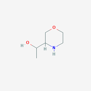 molecular formula C6H13NO2 B13504378 1-(Morpholin-3-yl)ethan-1-ol 