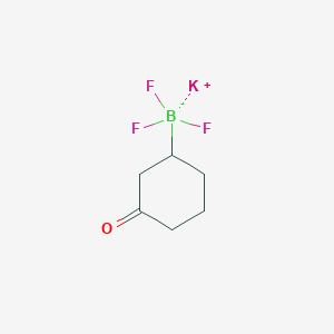 molecular formula C6H9BF3KO B13504414 Potassium trifluoro(3-oxocyclohexyl)borate 