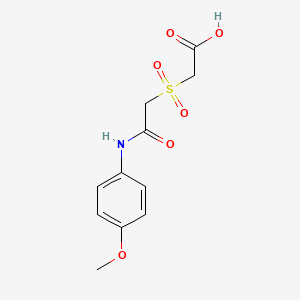 molecular formula C11H13NO6S B1350442 2-{[2-(4-Methoxyanilino)-2-oxoethyl]-sulfonyl}acetic acid CAS No. 338953-92-7