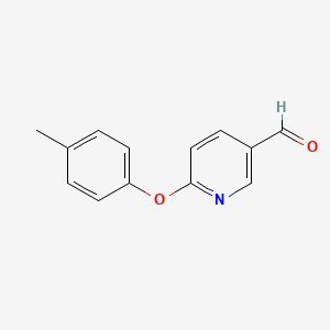 molecular formula C13H11NO2 B1350444 6-(4-甲基苯氧基)烟醛 CAS No. 338960-65-9