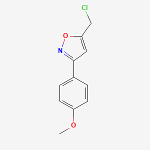 molecular formula C11H10ClNO2 B1350446 5-(Chloromethyl)-3-(4-methoxyphenyl)isoxazole CAS No. 325744-41-0