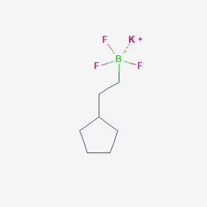 molecular formula C7H13BF3K B13504463 Potassium (2-cyclopentylethyl)trifluoroborate 