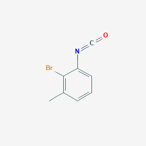 molecular formula C8H6BrNO B13504518 2-Bromo-1-isocyanato-3-methylbenzene 