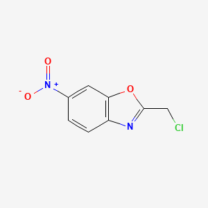 molecular formula C8H5ClN2O3 B1350453 2-(Chloromethyl)-6-nitro-1,3-benzoxazole CAS No. 221638-74-0