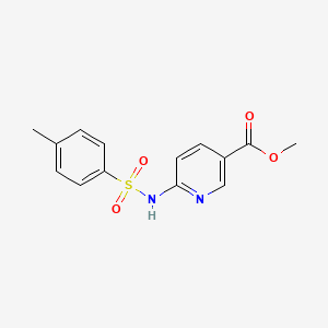 molecular formula C14H14N2O4S B1350454 Methyl 6-{[(4-methylphenyl)sulfonyl]imino}-3(1H)-pyridinecarboxylate CAS No. 209971-44-8