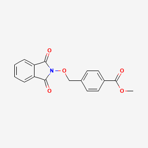 molecular formula C17H13NO5 B1350457 methyl 4-{[(1,3-dioxo-1,3-dihydro-2H-isoindol-2-yl)oxy]methyl}benzenecarboxylate CAS No. 339011-73-3