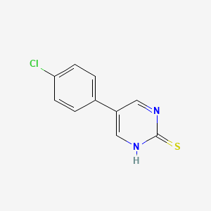 molecular formula C10H7ClN2S B1350458 5-(4-Chlorophenyl)-2-pyrimidinethiol CAS No. 31408-24-9