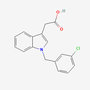 molecular formula C17H14ClNO2 B1350460 2-[1-(3-chlorobenzyl)-1H-indol-3-yl]acetic acid CAS No. 339016-33-0