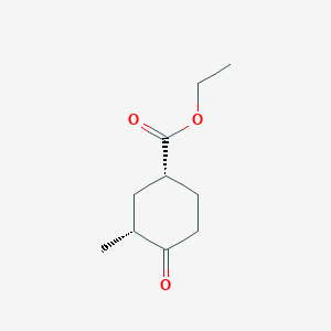 molecular formula C10H16O3 B13504612 rac-ethyl (1R,3R)-3-methyl-4-oxocyclohexane-1-carboxylate, cis 