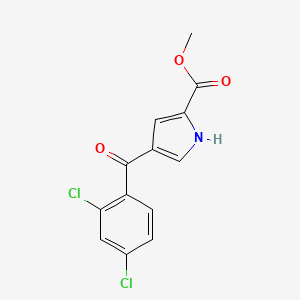 molecular formula C13H9Cl2NO3 B1350462 methyl 4-(2,4-dichlorobenzoyl)-1H-pyrrole-2-carboxylate CAS No. 453557-85-2