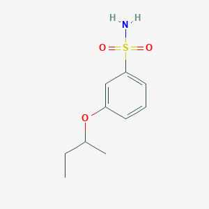 molecular formula C10H15NO3S B13504651 3-(Sec-butoxy)benzenesulfonamide 